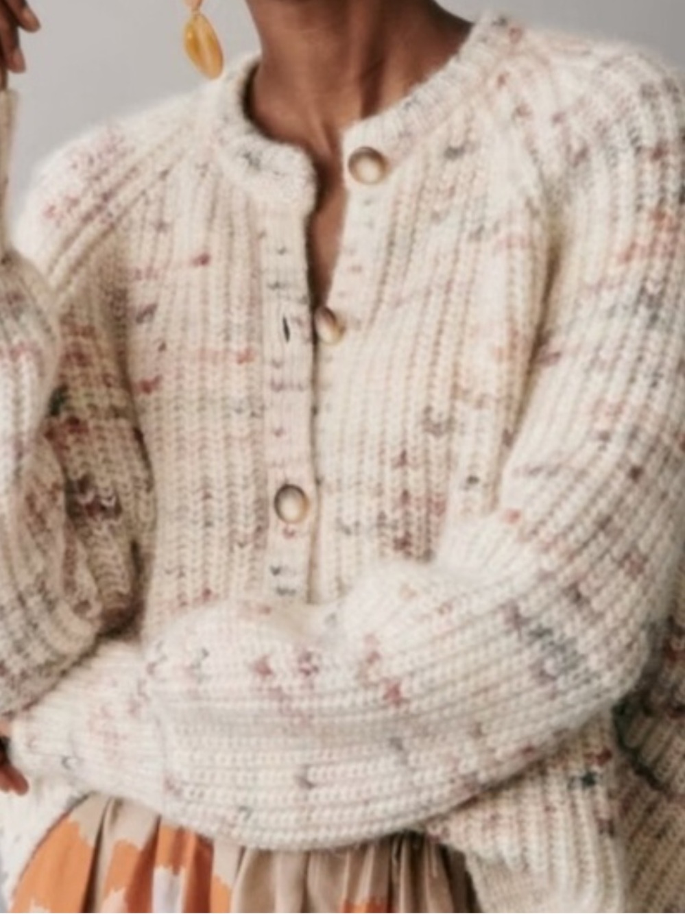 Sezane Pierre Cardigan Sweater - Pastel Multi - Picture 2 of 8